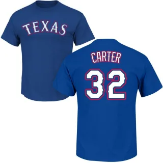 Men's Texas Rangers Evan Carter Royal Roster T-Shirt